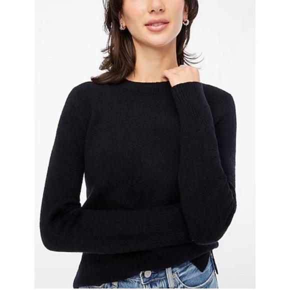 J. Crew Crewneck Sweater Extra Soft Yarn Black Small NWT Style BU223 - Picture 10 of 10